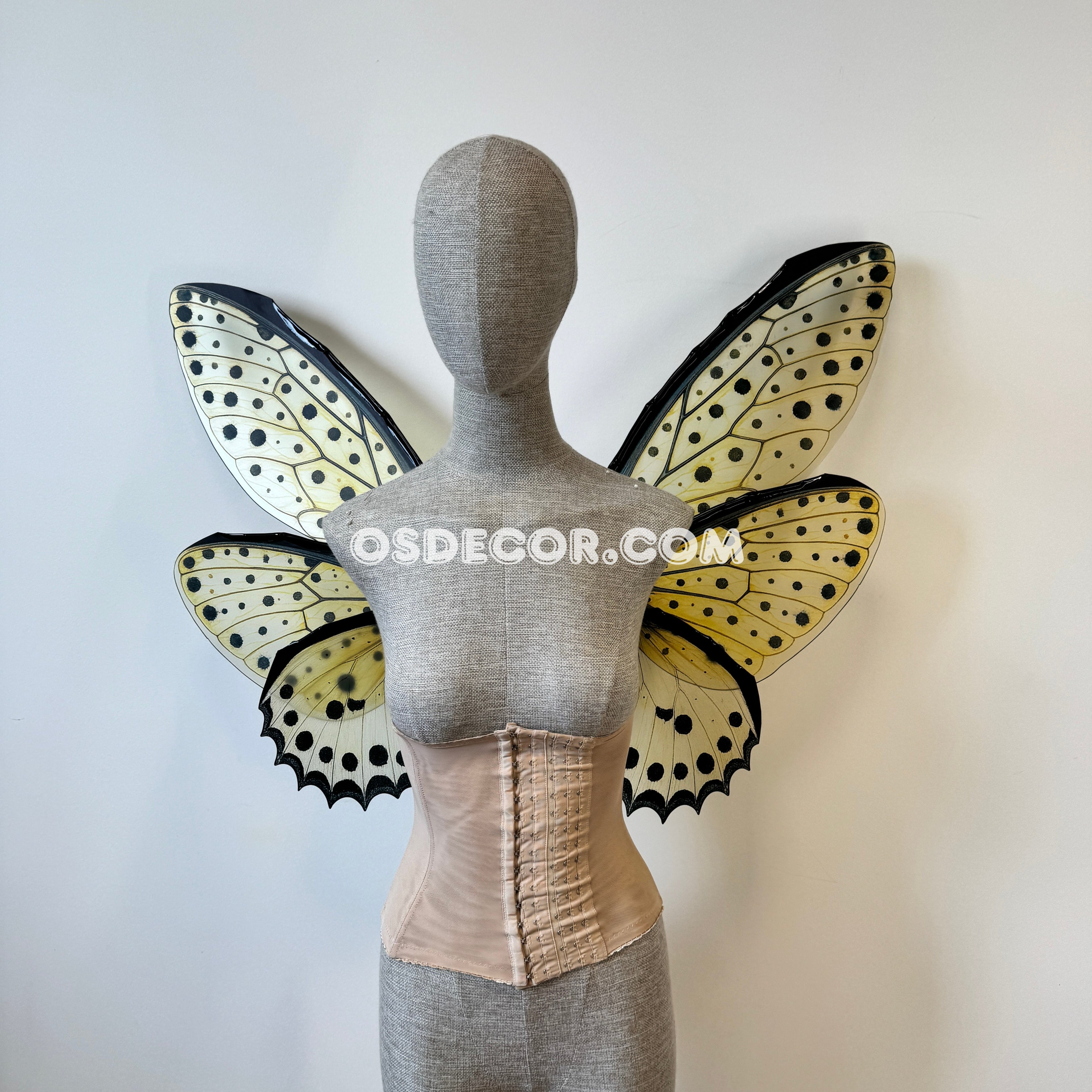 Yellow Black Bug Fairy Wings