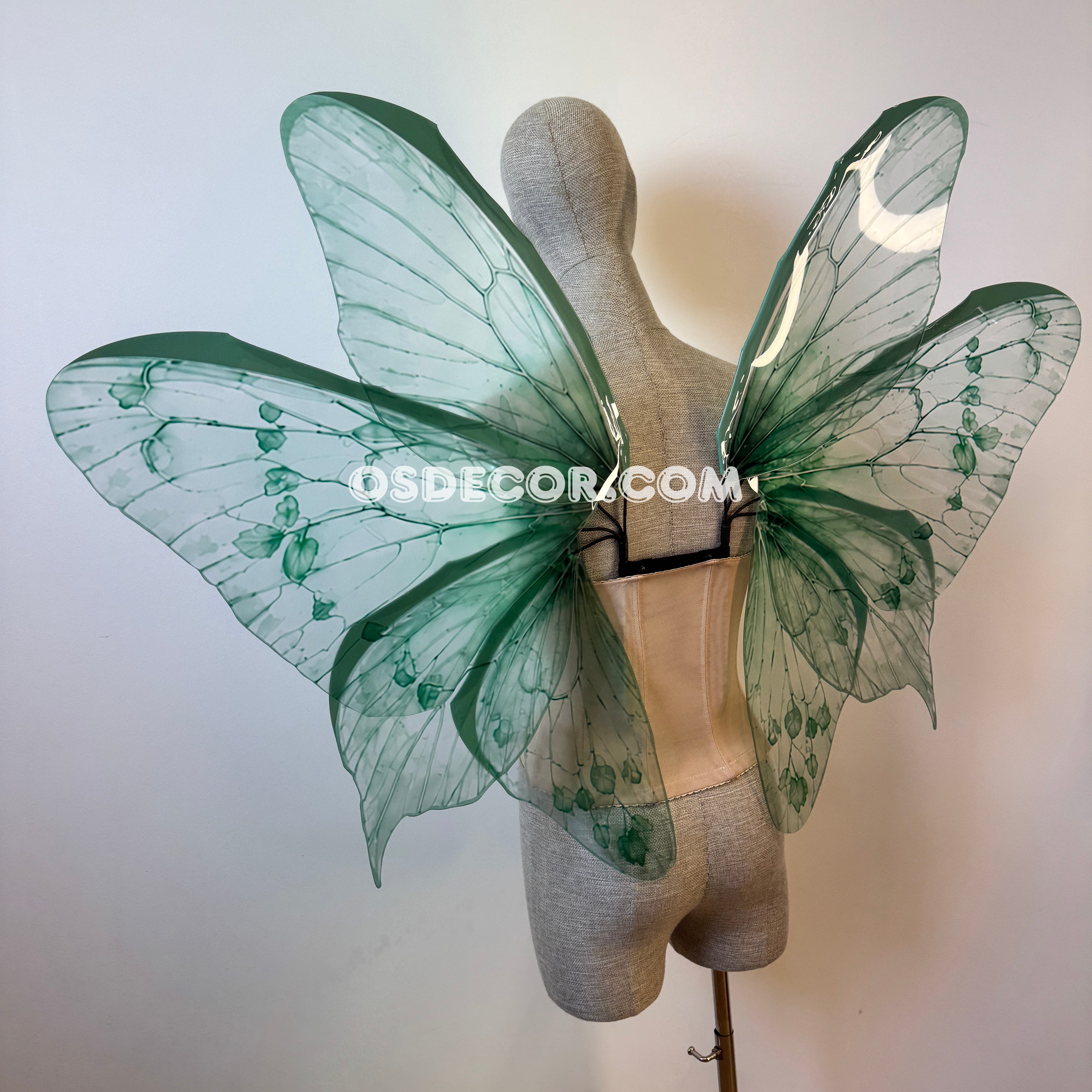 Green Turquoise Leaves Fairy Wings (копия)