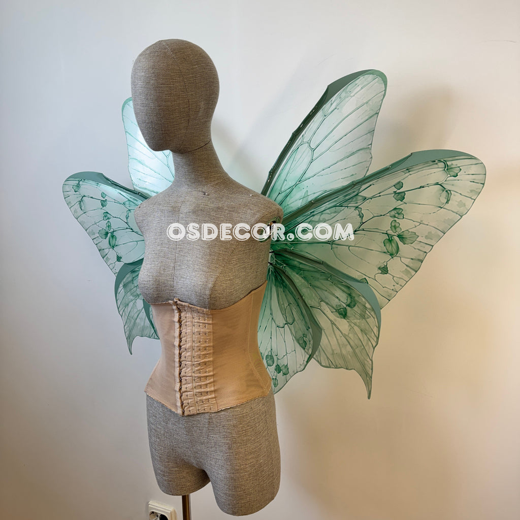 Green Turquoise Leaves Fairy Wings (копия)