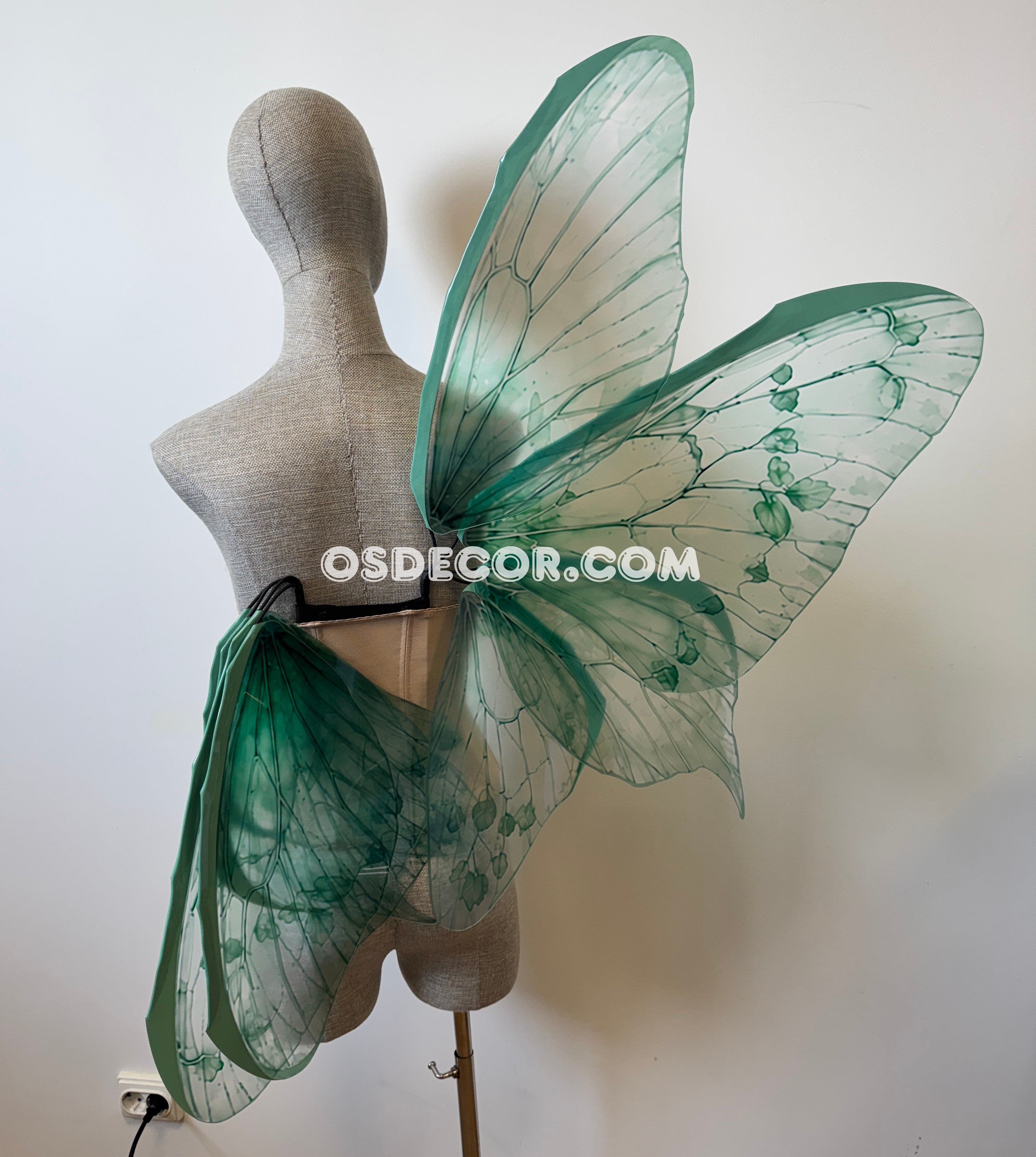 Green Turquoise Leaves Fairy Wings (копия)