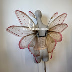 Pink Beige Brown Leaves Fairy Wings