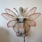 Pink Beige Brown Leaves Fairy Wings