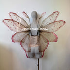 Pink Beige Brown Leaves Fairy Wings