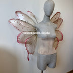 Pink Beige Brown Leaves Fairy Wings