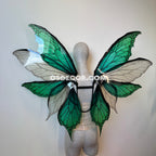 Green White Fairy Wings