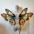 Green Orange Brown Butterfly Fairy Wings