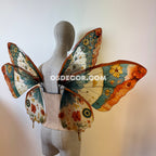 Green Orange Brown Butterfly Fairy Wings