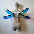 Blue Purple Dragonfly Fairy Wings