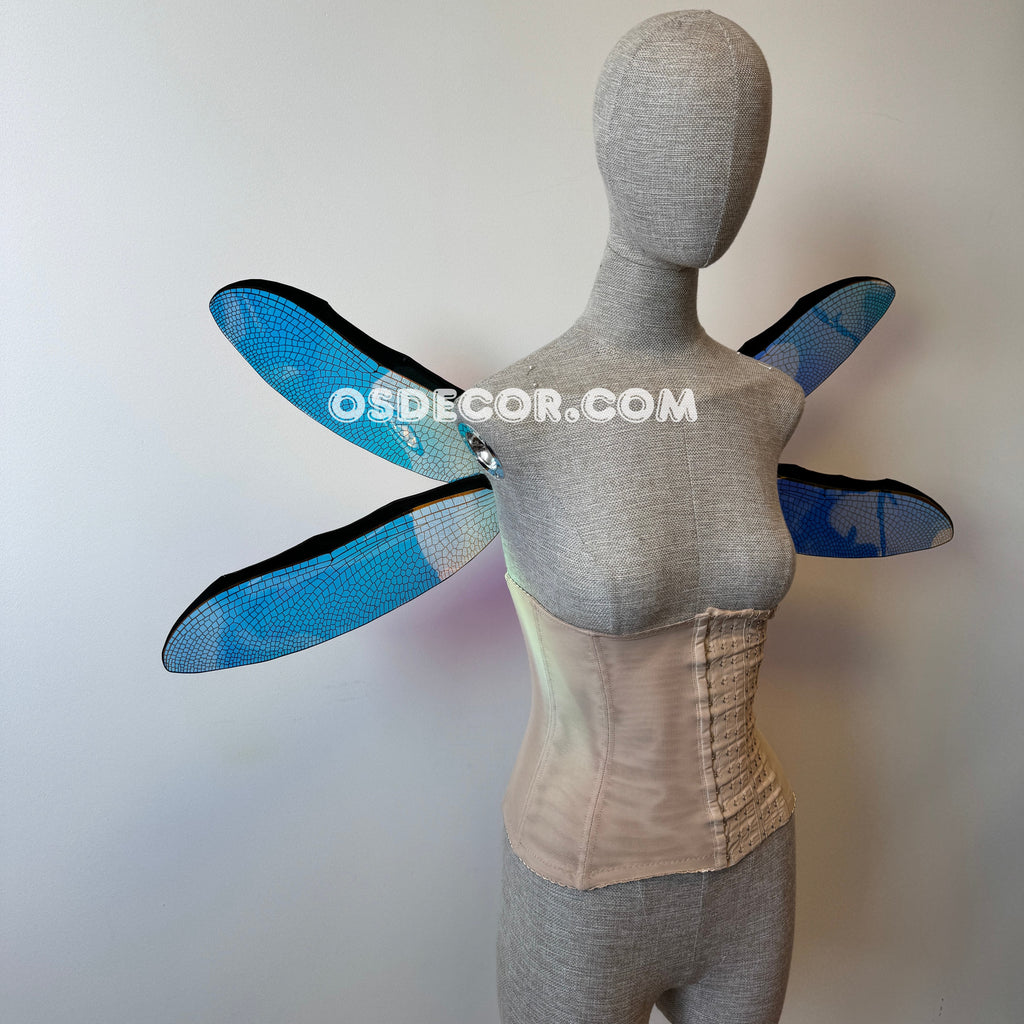 Blue Purple Dragonfly Fairy Wings