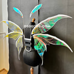 Pink Green Yellow Fairy Wings