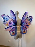 Pansy Fairy Wings in Purple and Blue – Handmade Butterfly Wings for Cosplay