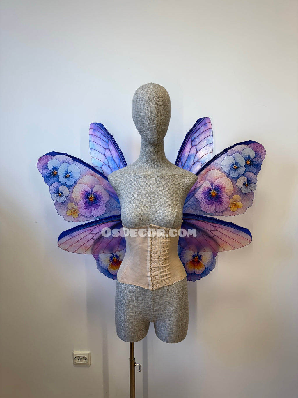 Pansy Fairy Wings in Purple and Blue – Handmade Butterfly Wings for Cosplay
