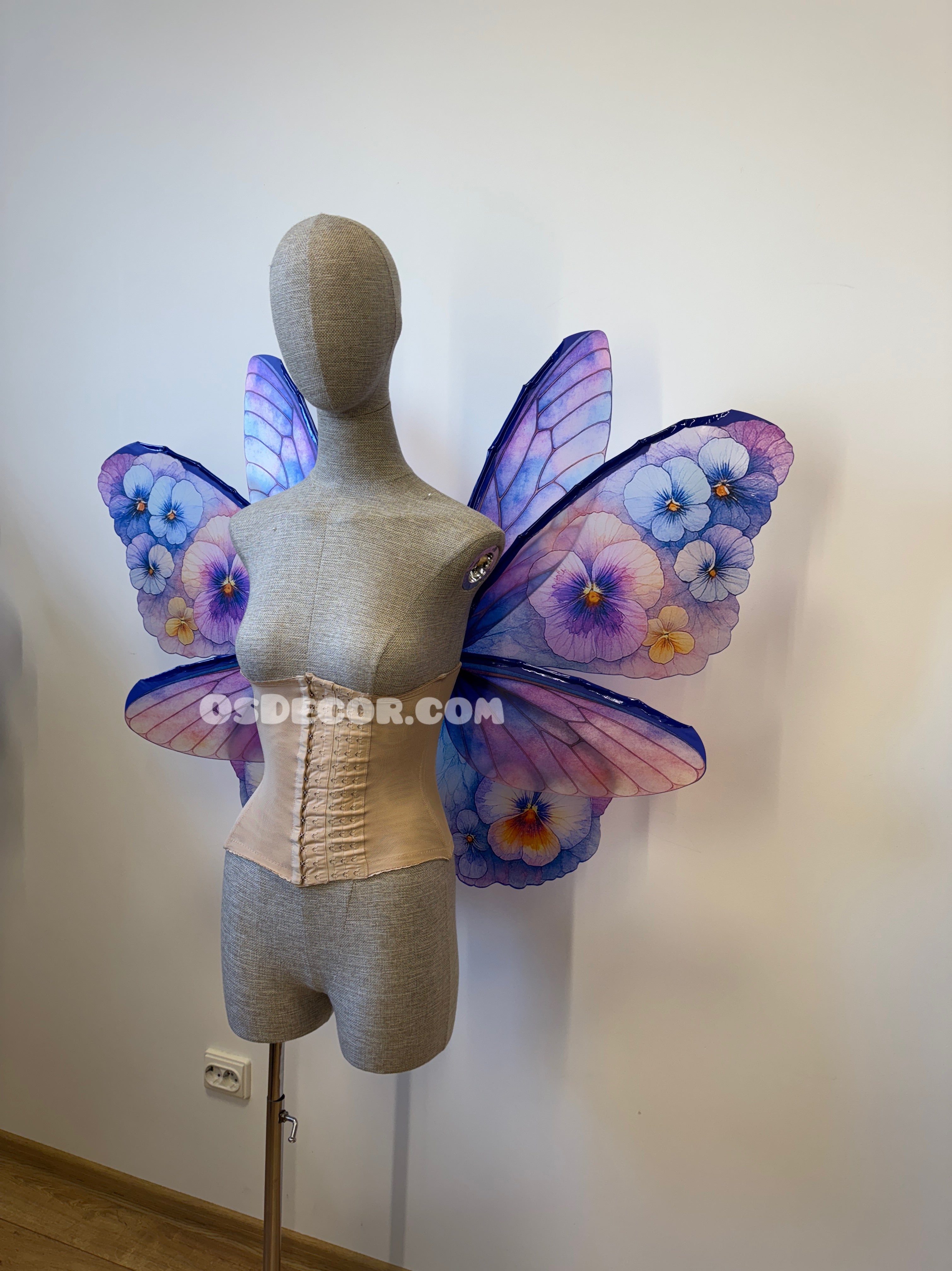 Pansy Fairy Wings in Purple and Blue – Handmade Butterfly Wings for Cosplay