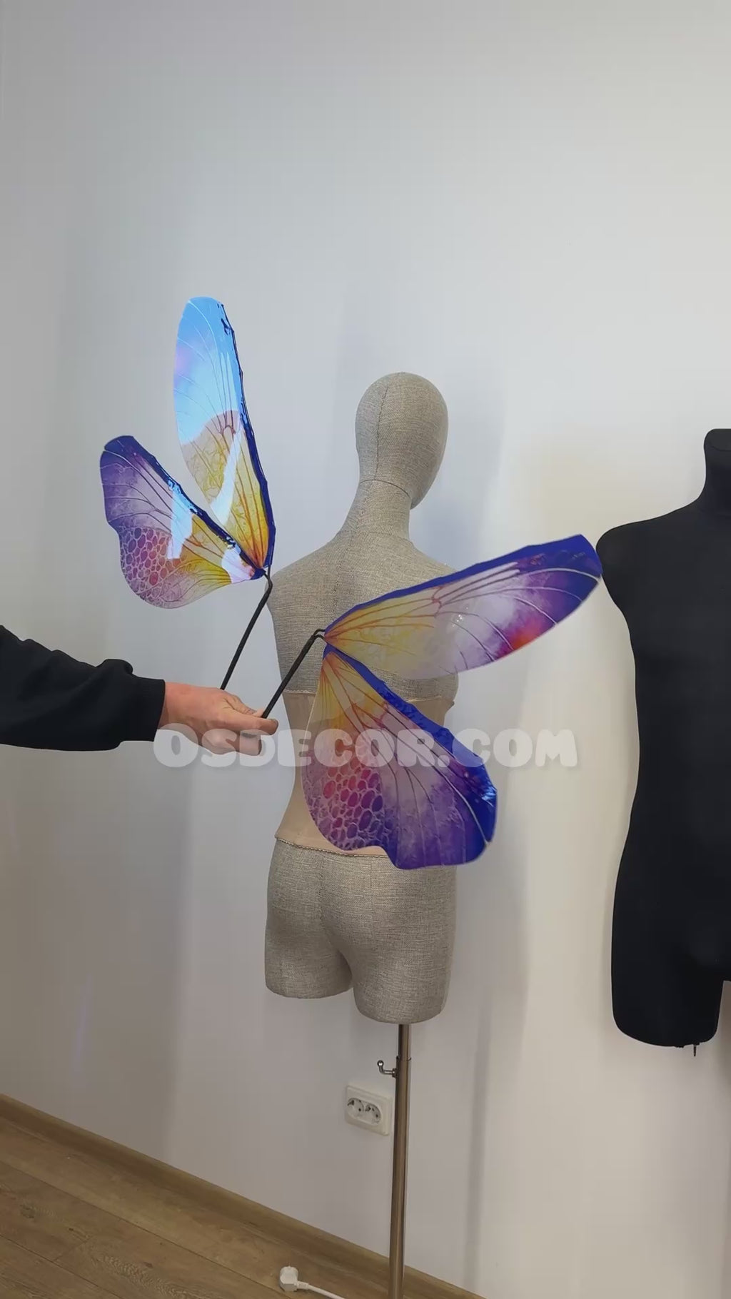 Purple Yellow Dragonfly Fairy Wings