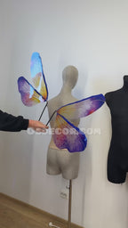 Purple Yellow Dragonfly Fairy Wings