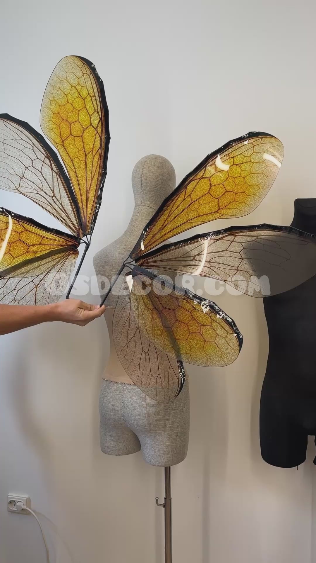 Yellow Bee Fairy Wings