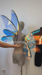 Blue Purple Dragonfly Fairy Wings