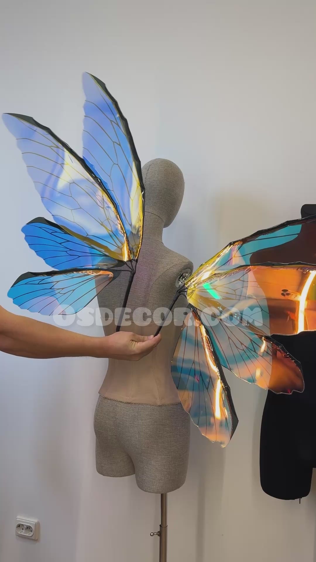 Blue Purple Dragonfly Fairy Wings