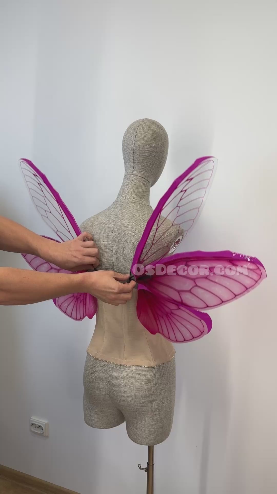 Pink Butterfly Fairy Elf Wings