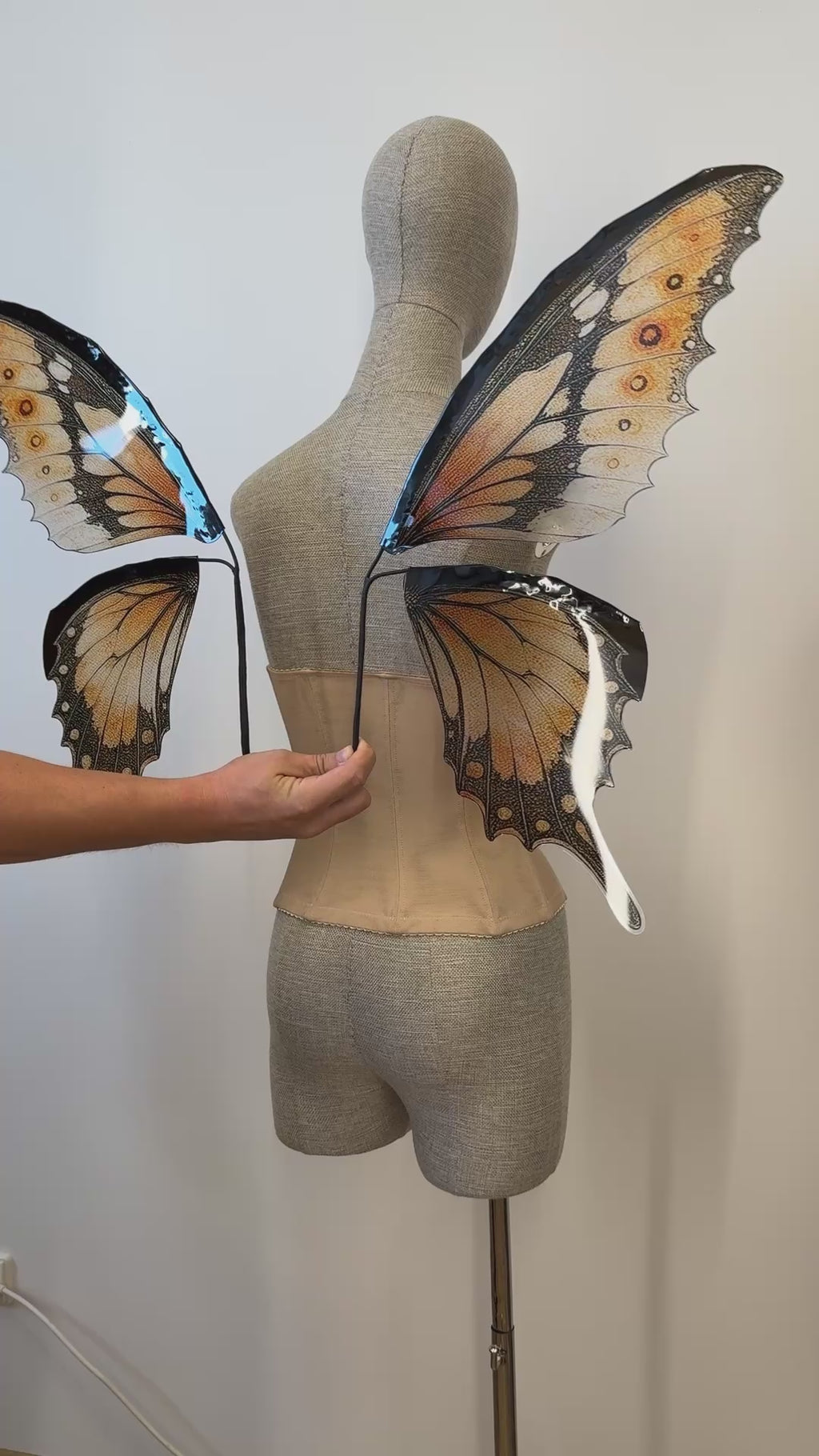 Orange Swallowtail Butterfly Fairy Wings