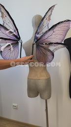 Pale Pink Butterfly Fairy Wings