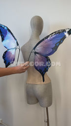 Purple Black Butterfly Fairy Wings