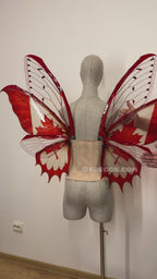 Red Canada Butterfly Fairy Maple Leaf Wings