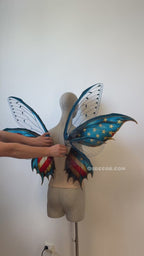 Red USA Butterfly Fairy Maple Leaf Wings