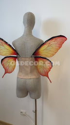 Orange Butterfly Fairy Wings