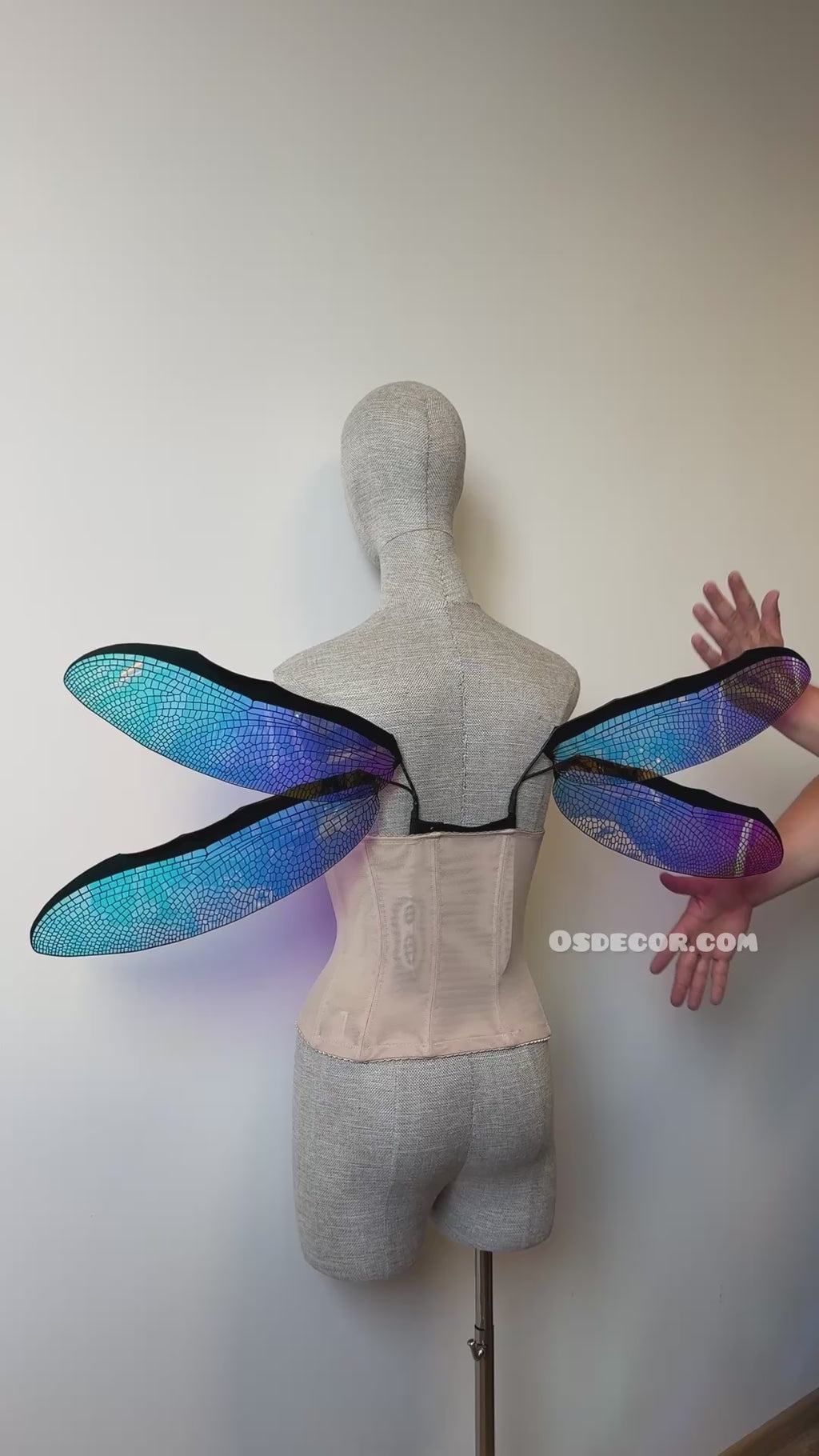 Blue Purple Dragonfly Fairy Wings